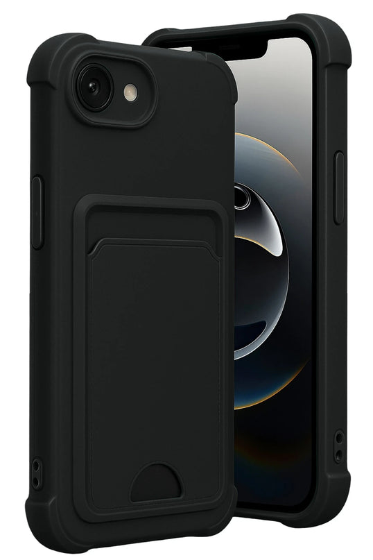 iPhone 16E Kelvin Kartvizitli Silikon Kılıf - Siyah