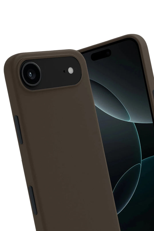 iPhone 17 Air First Silikon Kılıf - Kahverengi 3