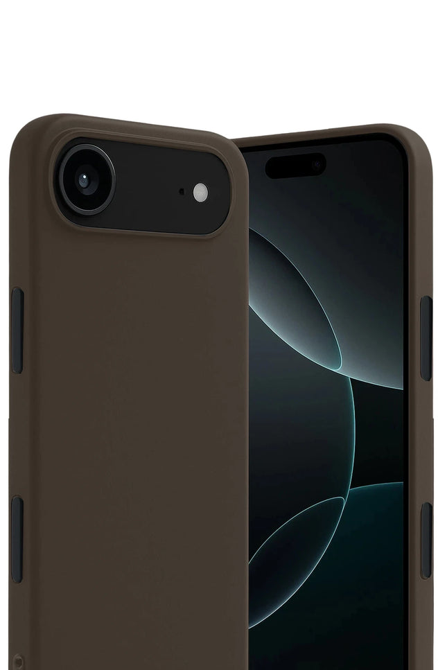 iPhone 17 Air First Silikon Kılıf - Kahverengi 2