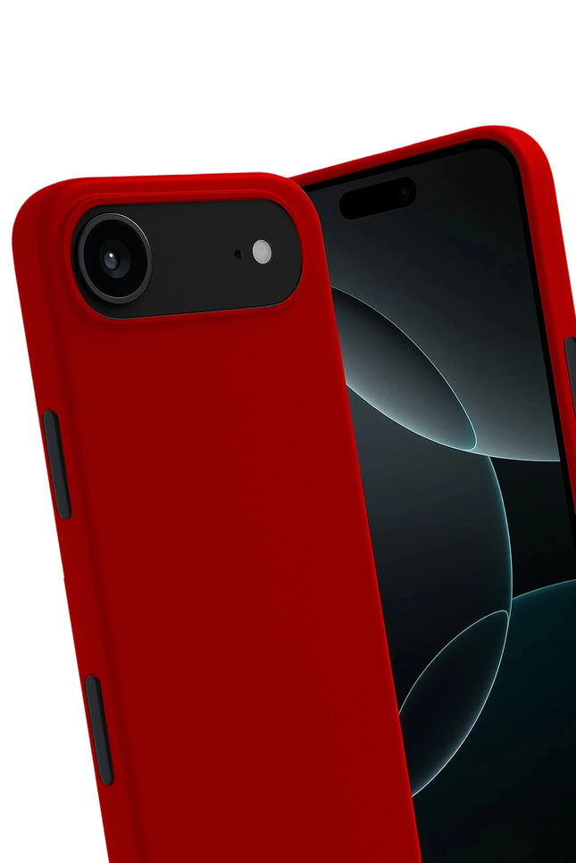 iPhone 17 Air First Silikon Kılıf - Kırmızı 3
