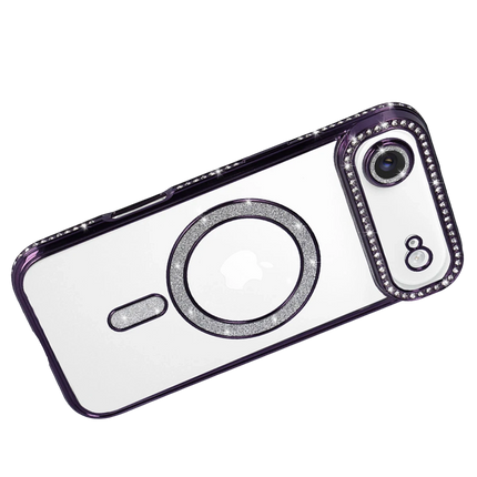 iPhone 17 Air Joke Simli Magneticsafe Kılıf - Derin Mor 4