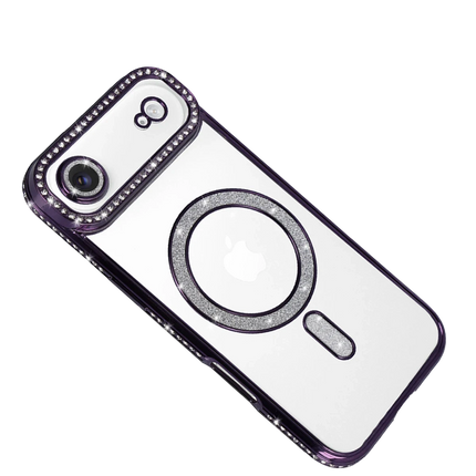 iPhone 17 Air Joke Simli Magneticsafe Kılıf - Derin Mor 3