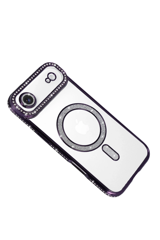 iPhone 17 Air Joke Simli Magneticsafe Kılıf - Derin Mor 3
