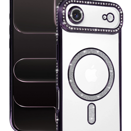 iPhone 17 Air Joke Simli Magneticsafe Kılıf - Derin Mor