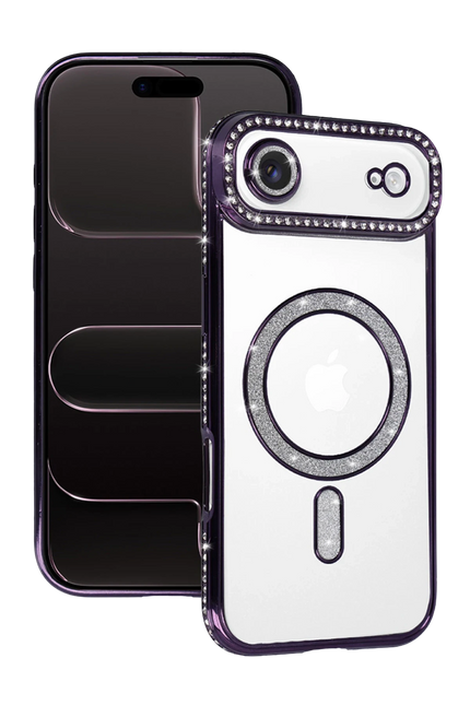 iPhone 17 Air Joke Simli Magneticsafe Kılıf - Derin Mor