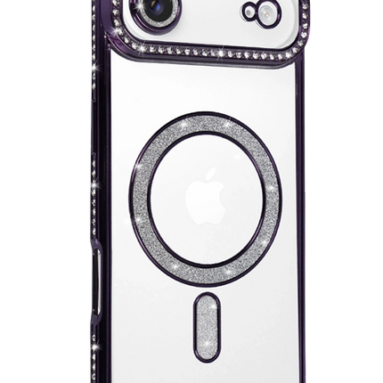 iPhone 17 Air Joke Simli Magneticsafe Kılıf - Derin Mor 2