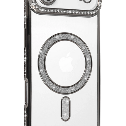 iPhone 17 Air Joke Simli Magneticsafe Kılıf - Gümüş 2