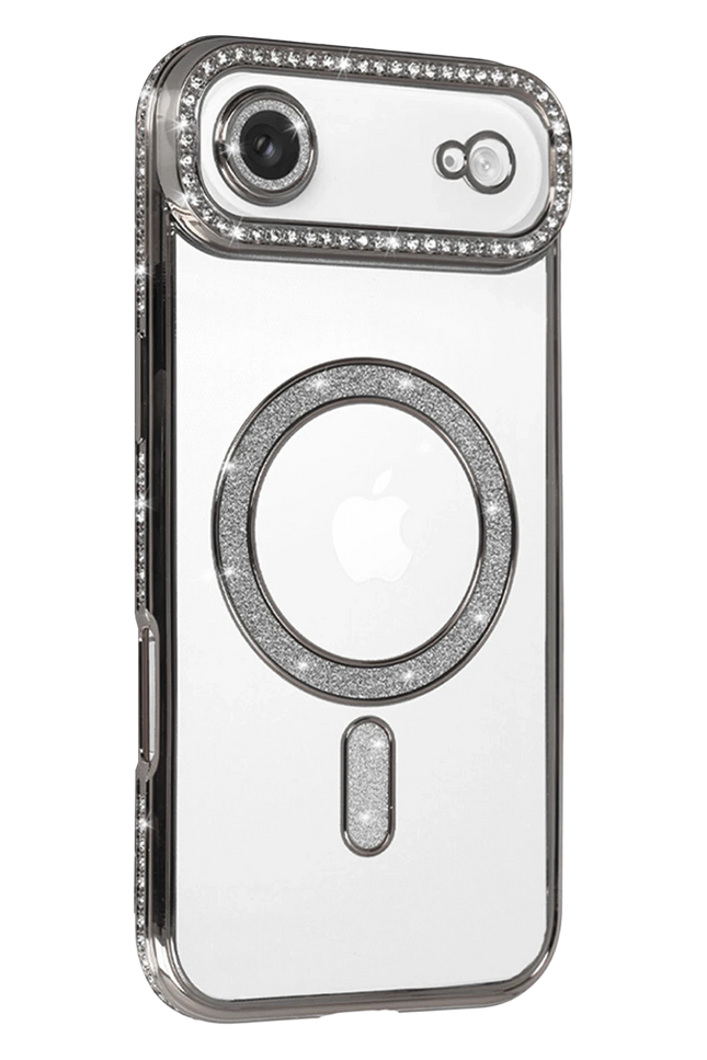 iPhone 17 Air Joke Simli Magneticsafe Kılıf - Gümüş 2