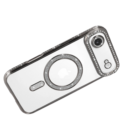 iPhone 17 Air Joke Simli Magneticsafe Kılıf - Gümüş 4