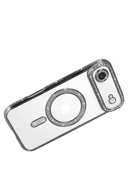 iPhone 17 Air Joke Simli Magneticsafe Kılıf - Gümüş 4