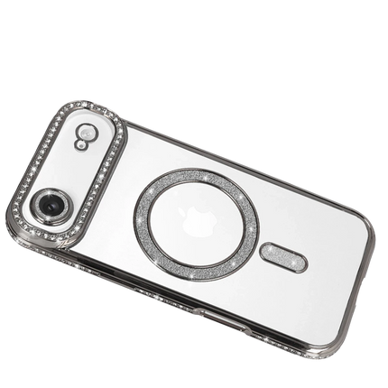 iPhone 17 Air Joke Simli Magneticsafe Kılıf - Gümüş 3