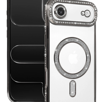iPhone 17 Air Joke Simli Magneticsafe Kılıf - Gümüş