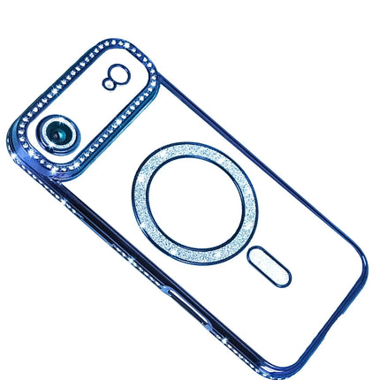iPhone 17 Air Joke Simli Magneticsafe Kılıf - Mavi 3