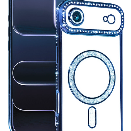 iPhone 17 Air Joke Simli Magneticsafe Kılıf - Mavi