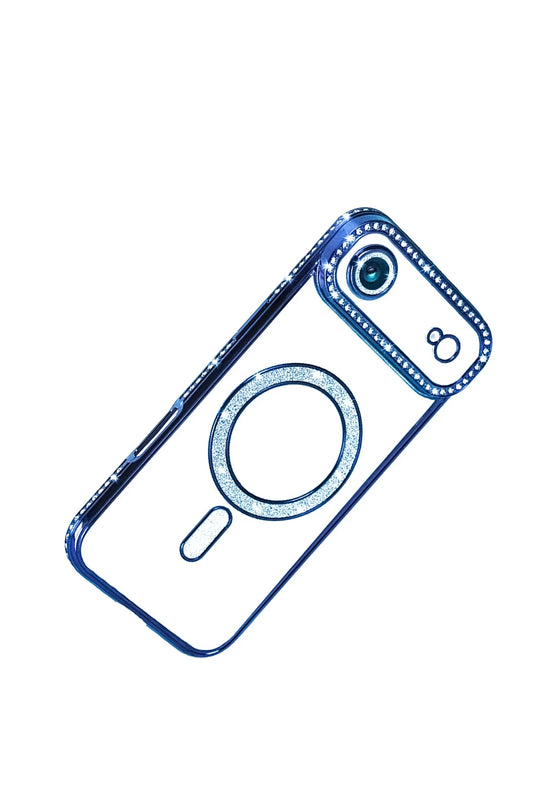 iPhone 17 Air Joke Simli Magneticsafe Kılıf - Mavi 4
