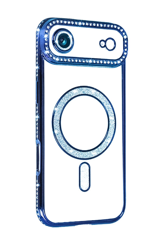 iPhone 17 Air Joke Simli Magneticsafe Kılıf - Mavi 2