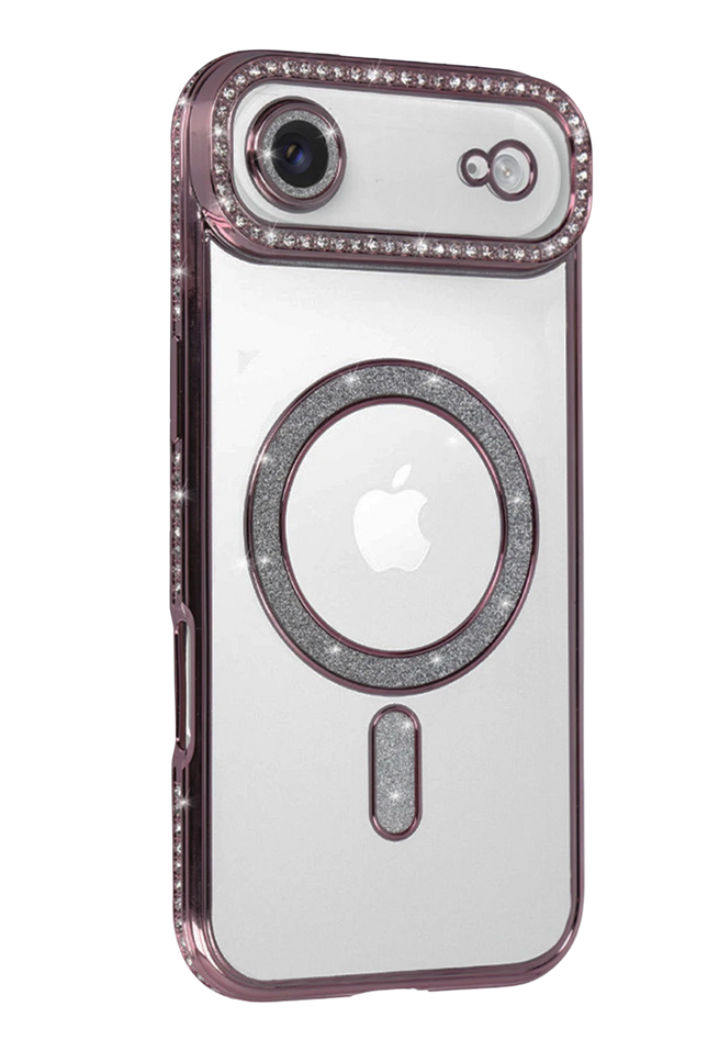 iPhone 17 Air Joke Simli Magneticsafe Kılıf - Pembe 2