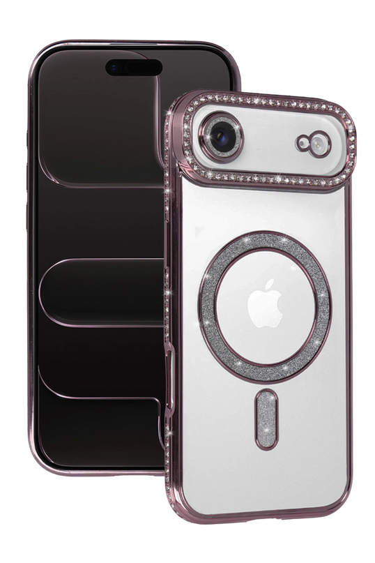 iPhone 17 Air Joke Simli Magneticsafe Kılıf - Pembe