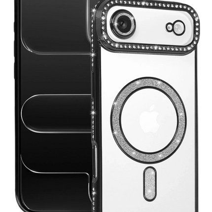 iPhone 17 Air Joke Simli Magneticsafe Kılıf - Siyah