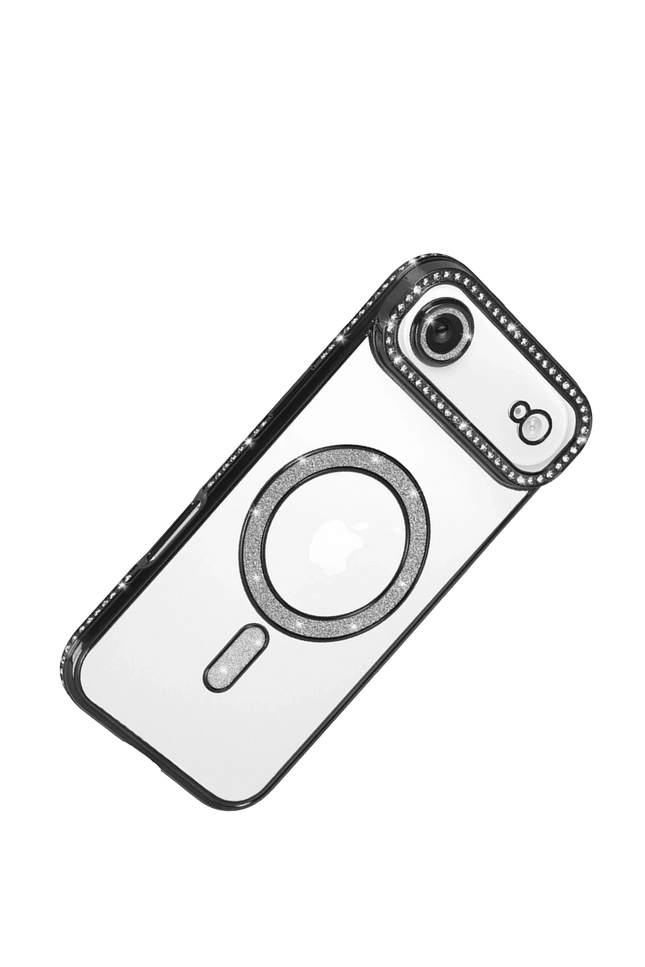 iPhone 17 Air Joke Simli Magneticsafe Kılıf - Siyah 4