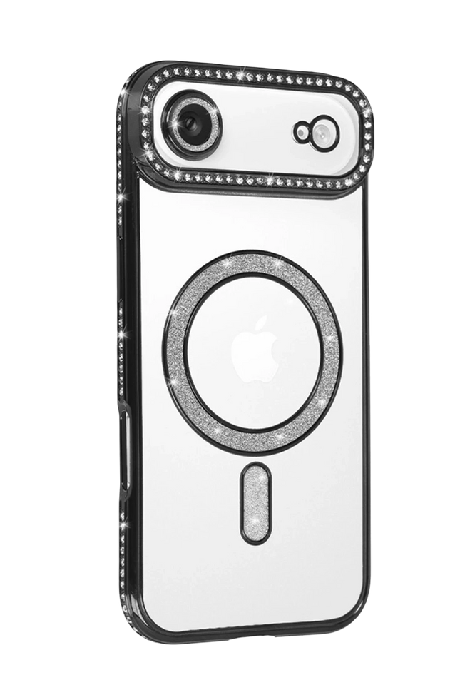 iPhone 17 Air Joke Simli Magneticsafe Kılıf - Siyah 2