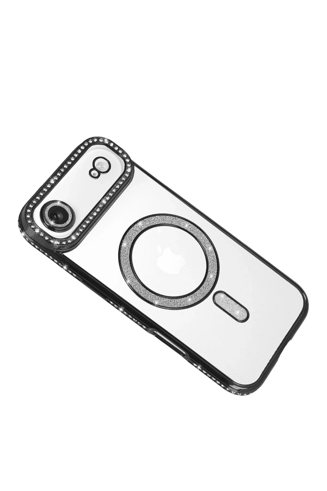 iPhone 17 Air Joke Simli Magneticsafe Kılıf - Siyah 3