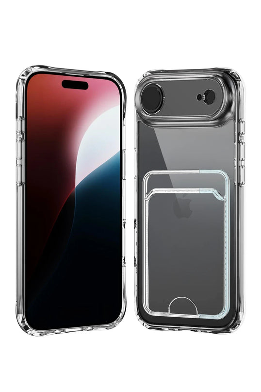 iPhone 17 Air Kart Şeffaf Silikon Kılıf
