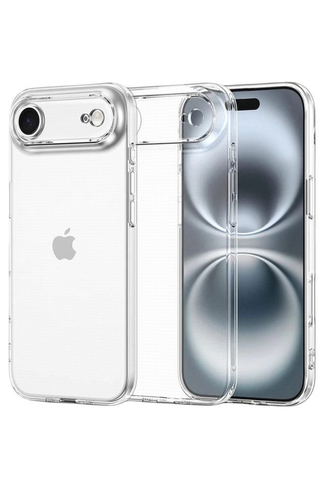 iPhone 17 Air Lüx Şeffaf Silikon Kılıf