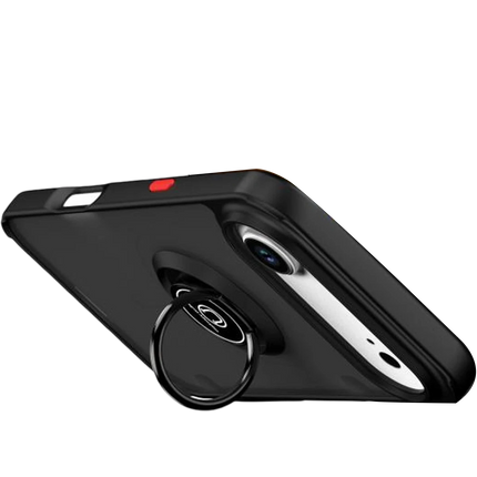 iPhone 17 Air Montreal Yüzüklü Silikon Kapak Kılıf - Siyah 3