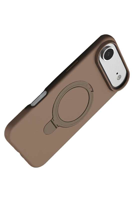 iPhone 17 Air Regal Magsafe Standlı Kapak Kılıf - Çöl Titanyum 4