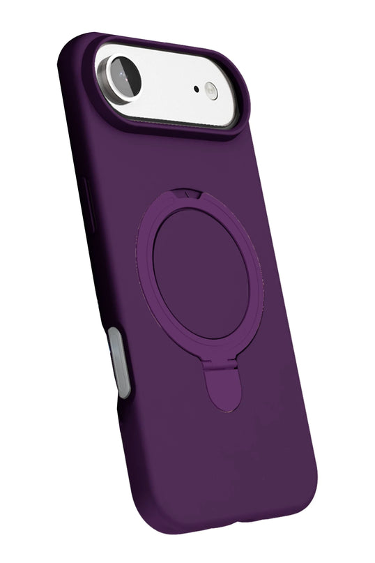 iPhone 17 Air Regal Magsafe Standlı Kapak Kılıf - Derin Mor 3