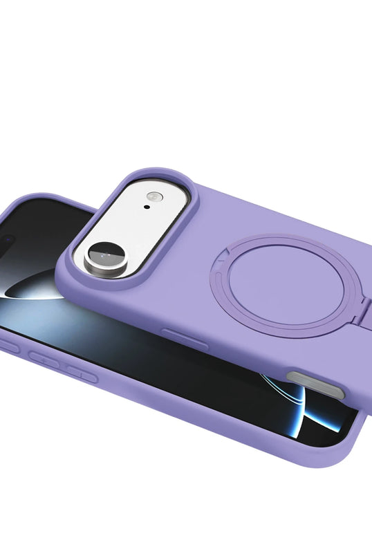 iPhone 17 Air Regal Magsafe Standlı Kapak Kılıf - Lila 2