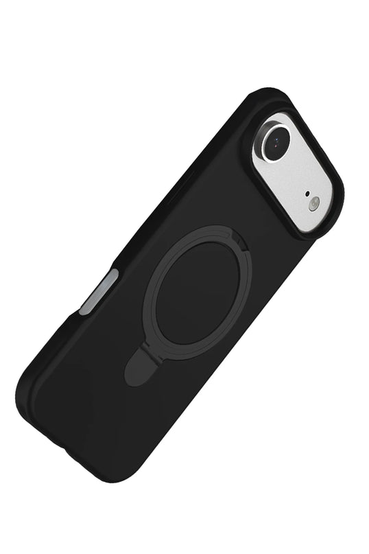 iPhone 17 Air Regal Magsafe Standlı Kapak Kılıf - Siyah 4