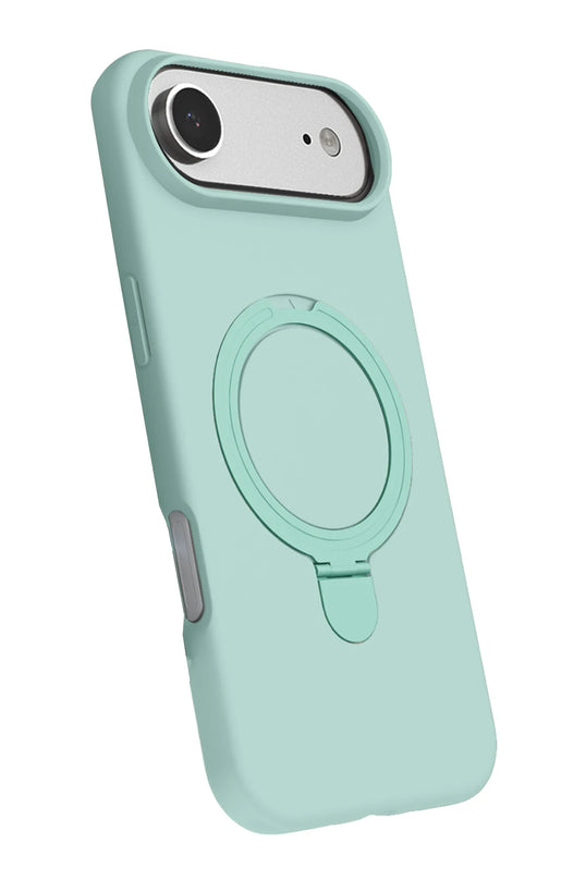 iPhone 17 Air Regal Magsafe Standlı Kapak Kılıf - Su Yeşili 3