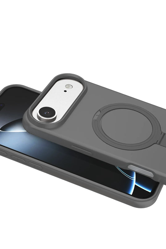 iPhone 17 Air Regal Magsafe Standlı Kapak Kılıf - Titan Gri 2