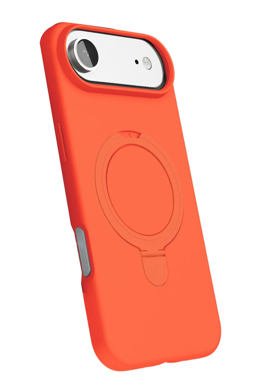 iPhone 17 Air Regal Magsafe Standlı Kapak Kılıf - Turuncu 3