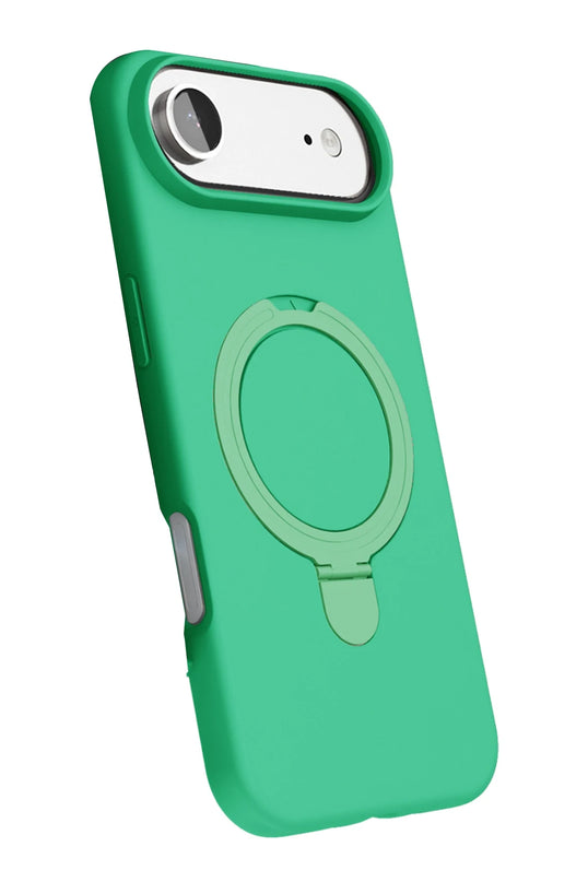 iPhone 17 Air Regal Magsafe Standlı Kapak Kılıf - Yeşil 3