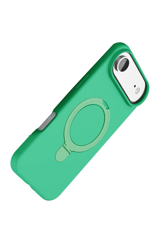 iPhone 17 Air Regal Magsafe Standlı Kapak Kılıf - Yeşil 4