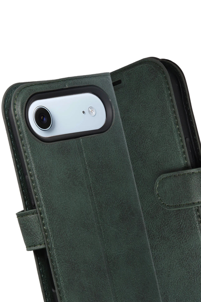 iPhone 17 Air Trend S Plus Kapaklı Kılıf - Yeşil 3