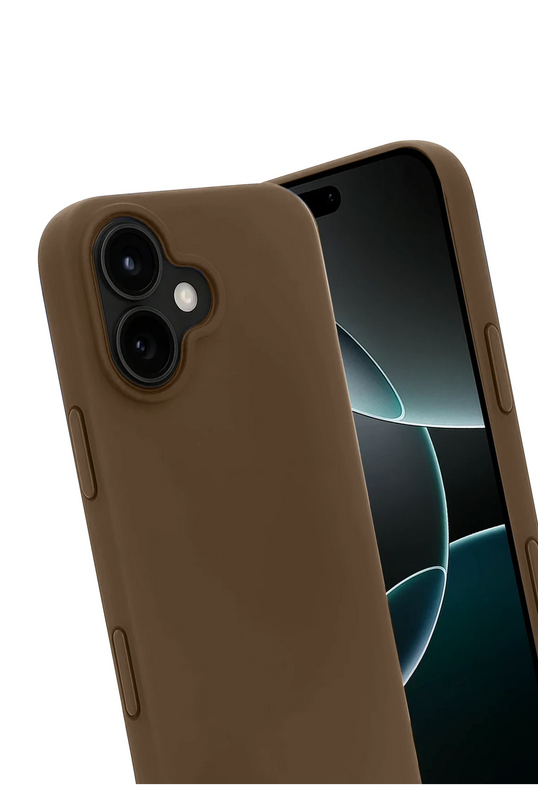 iPhone 17 First Silikon Kılıf - Kahverengi 3