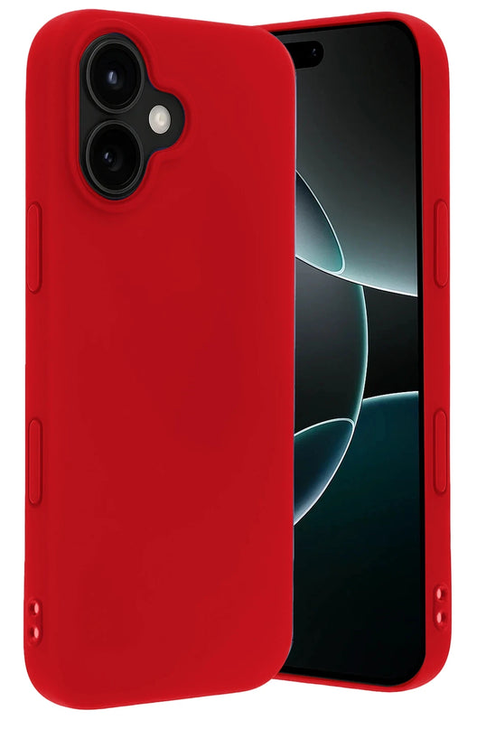 iPhone 17 First Silikon Kılıf - Kırmızı