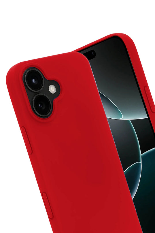 iPhone 17 First Silikon Kılıf - Kırmızı 2