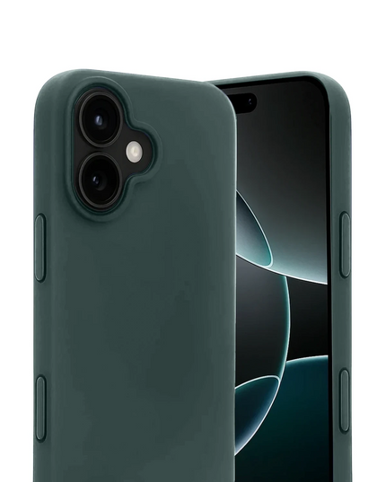 iPhone 17 First Silikon Kılıf - Koyu Yeşil 2