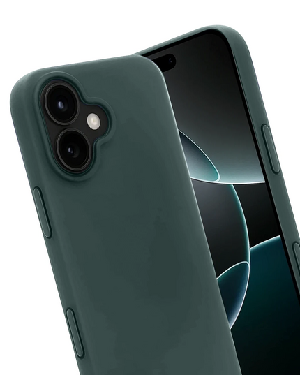 iPhone 17 First Silikon Kılıf - Koyu Yeşil 3