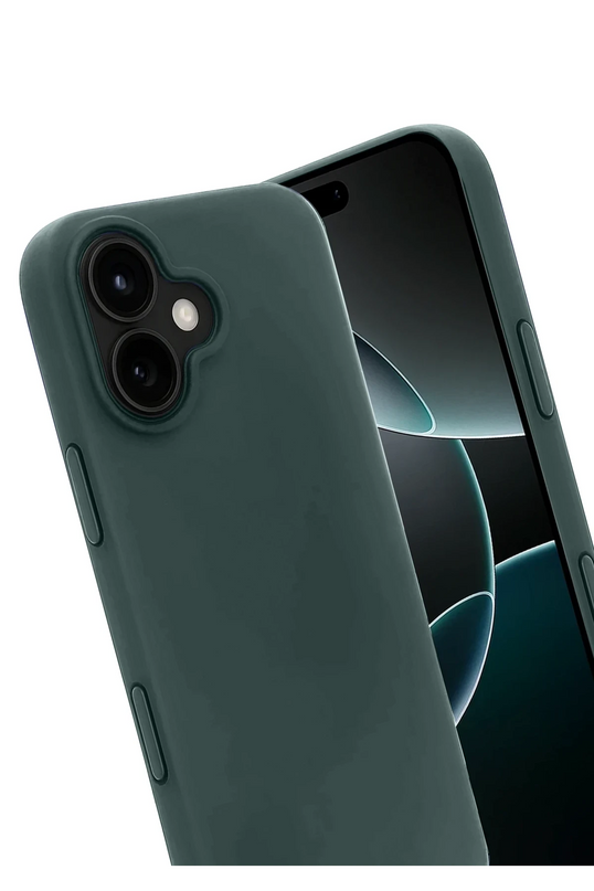 iPhone 17 First Silikon Kılıf - Koyu Yeşil 3