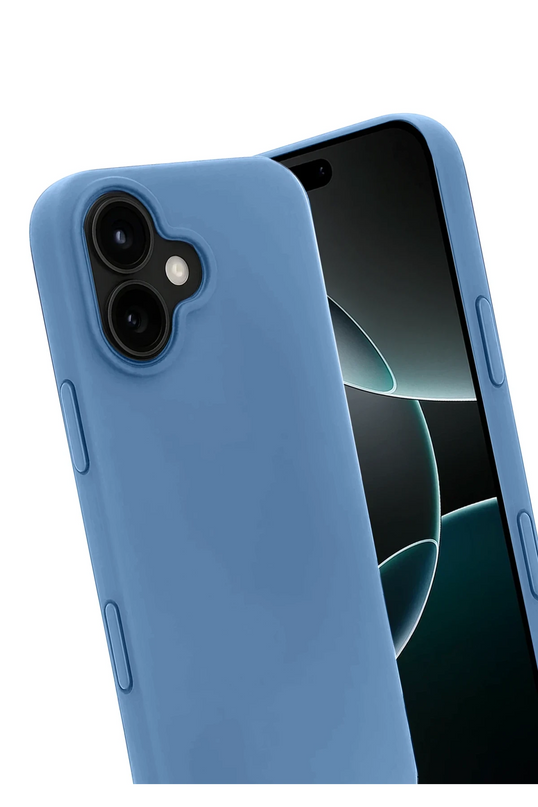 iPhone 17 First Silikon Kılıf - Mavi 3