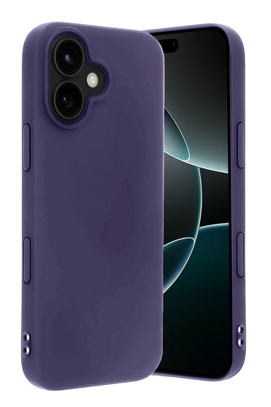 iPhone 17 First Silikon Kılıf - Mürdüm