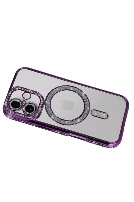 iPhone 17 Joke Simli Magneticsafe Kılıf - Derin Mor 3