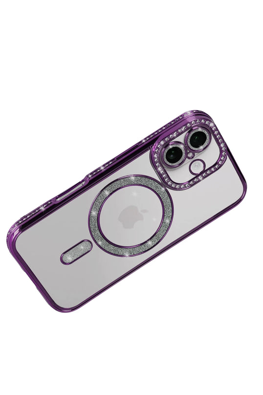 iPhone 17 Joke Simli Magneticsafe Kılıf - Derin Mor 4