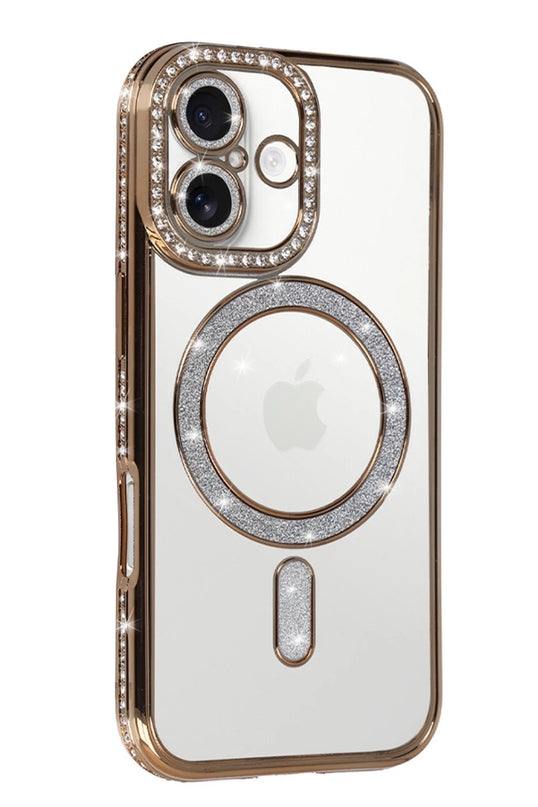 iPhone 17 Joke Simli Magneticsafe Kılıf - Gold 2